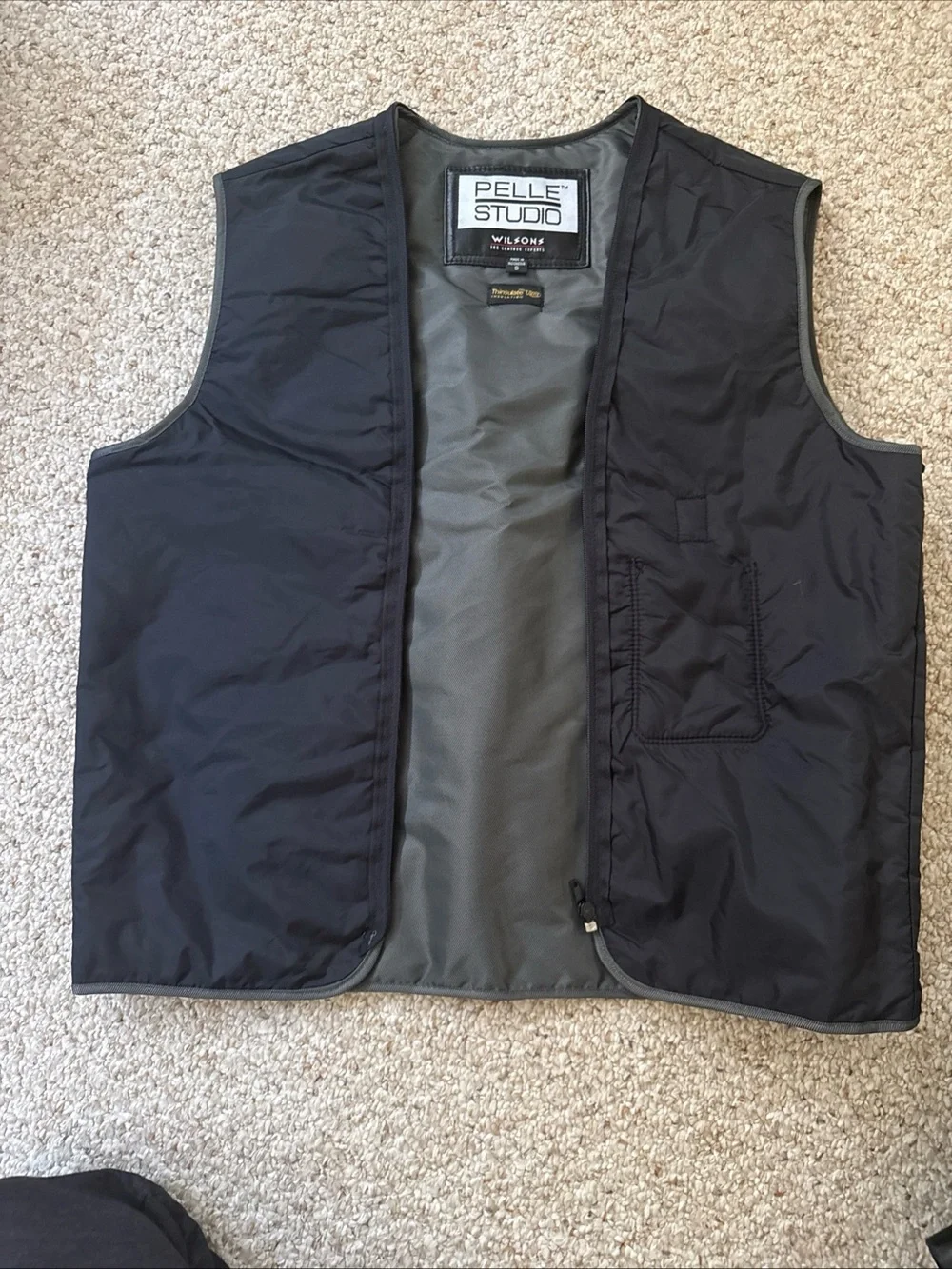Pelle Studio Men's Black Leather Bomber Jacket